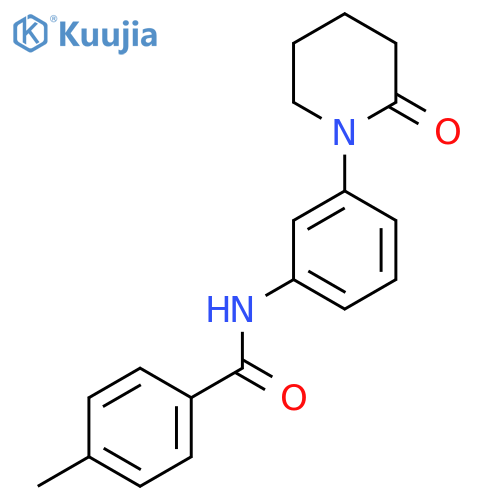 4-methyl-N-3-(2-oxopiperidin-1-yl)phenylbenzamide structure