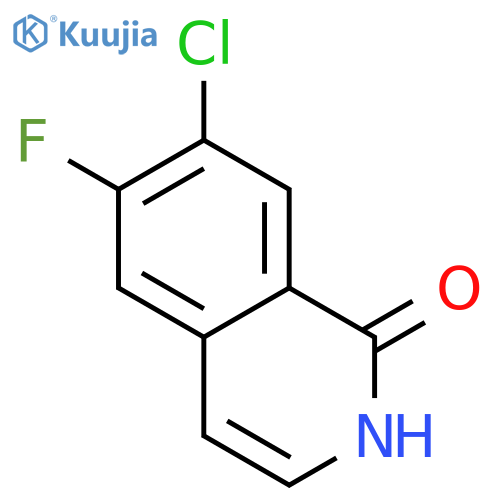 7-chloro-6-fluoro-1,2-dihydroisoquinolin-1-one structure