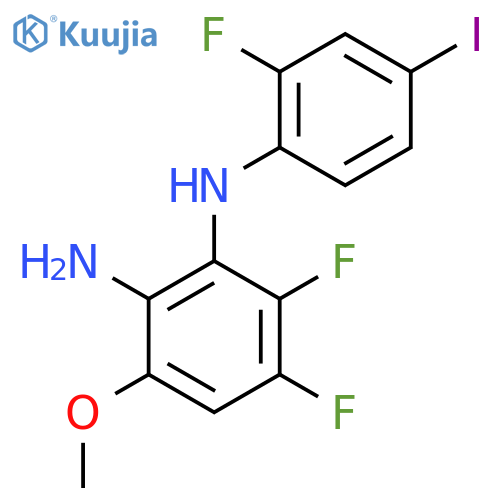 1,2-Benzenediamine, 3,4-difluoro-N2-(2-fluoro-4-iodophenyl)-6-methoxy- structure