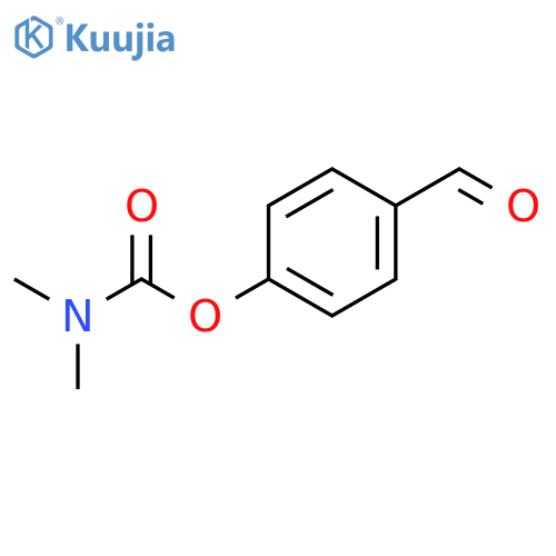 Carbamic acid, dimethyl-, 4-formylphenyl ester structure