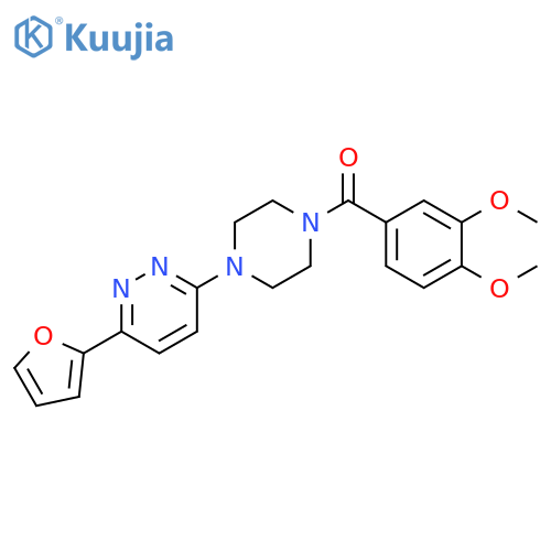 3-4-(3,4-dimethoxybenzoyl)piperazin-1-yl-6-(furan-2-yl)pyridazine structure
