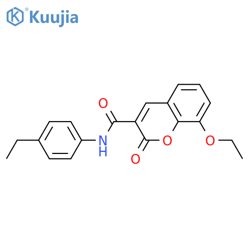 8-ethoxy-N-(4-ethylphenyl)-2-oxo-2H-chromene-3-carboxamide structure