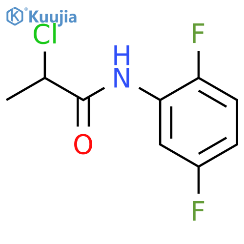 2-chloro-N-(2,5-difluorophenyl)propanamide structure