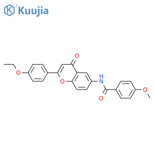 N-2-(4-ethoxyphenyl)-4-oxo-4H-chromen-6-yl-4-methoxybenzamide structure