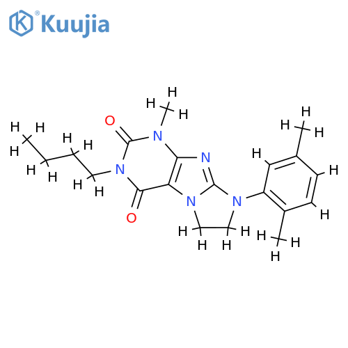 3-butyl-8-(2,5-dimethylphenyl)-1-methyl-1H,2H,3H,4H,6H,7H,8H-imidazo1,2-gpurine-2,4-dione structure