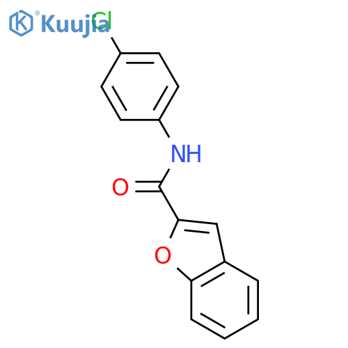 N-(4-Chlorophenyl)benzofuran-2-carboxamide structure