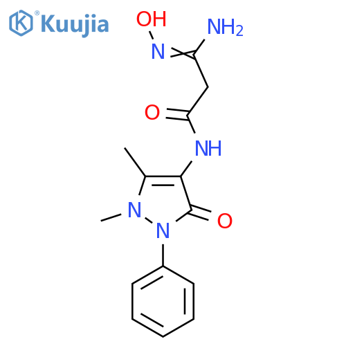 N-(1,5-Dimethyl-3-oxo-2-phenyl-2,3-dihydro-1H-pyrazol-4-yl)-2-(N'-hydroxycarbamimidoyl)acetamide structure