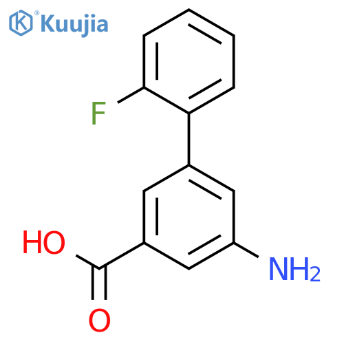 3-amino-5-(2-fluorophenyl)benzoic acid structure