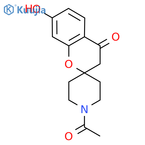 1'-Acetyl-7-hydroxyspirochromene-2,4'-piperidin-4(3H)-one structure