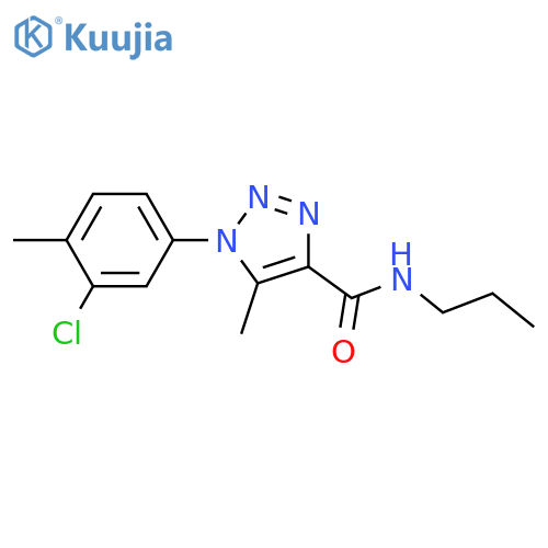 1-(3-chloro-4-methylphenyl)-5-methyl-N-propyl-1H-1,2,3-triazole-4-carboxamide structure