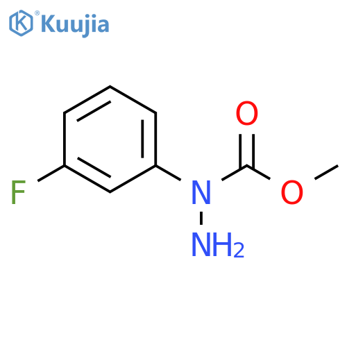 Hydrazinecarboxylic  acid,  1-(3-fluorophenyl)-,  methyl  ester structure