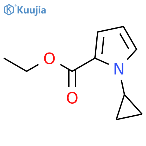 1H-Pyrrole-2-carboxylic acid, 1-cyclopropyl-, ethyl ester structure