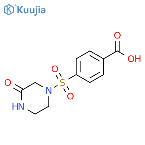 4-(3-Oxopiperazin-1-yl)sulfonylbenzoic Acid structure