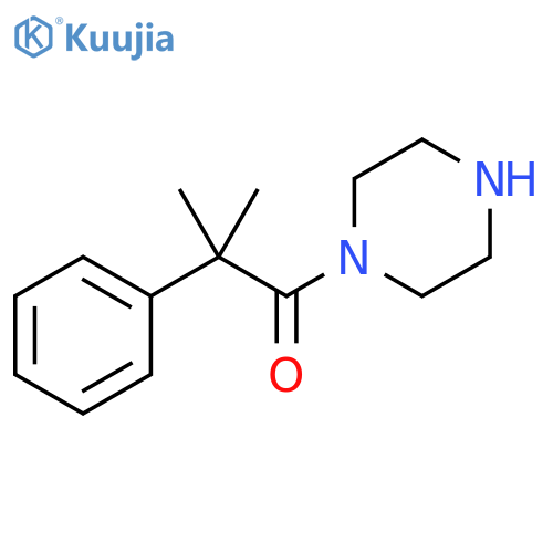 1-Propanone, 2-methyl-2-phenyl-1-(1-piperazinyl)- structure