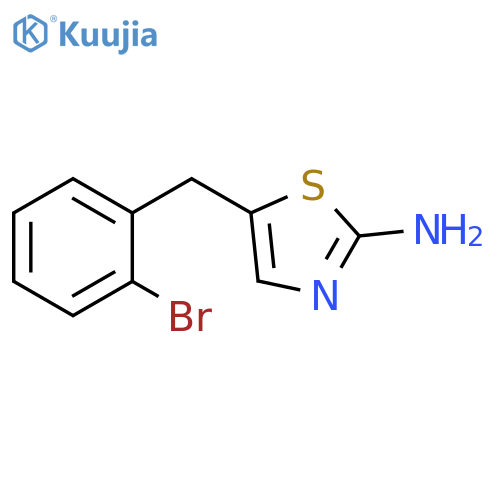 5-(2-bromophenyl)methyl-1,3-thiazol-2-amine structure