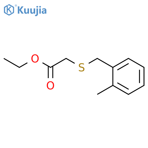 Acetic acid, [[(2-methylphenyl)methyl]thio]-, ethyl ester structure