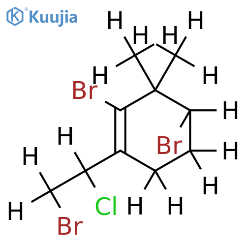 2-Chloro-1, 6, 8-tribromo-3(8)-ochtodene structure