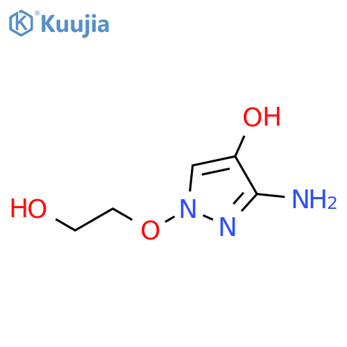 1H-Pyrazol-4-ol, 3-amino-1-(2-hydroxyethoxy)- structure