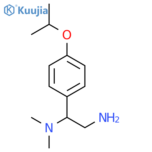 {2-amino-1-4-(propan-2-yloxy)phenylethyl}dimethylamine structure