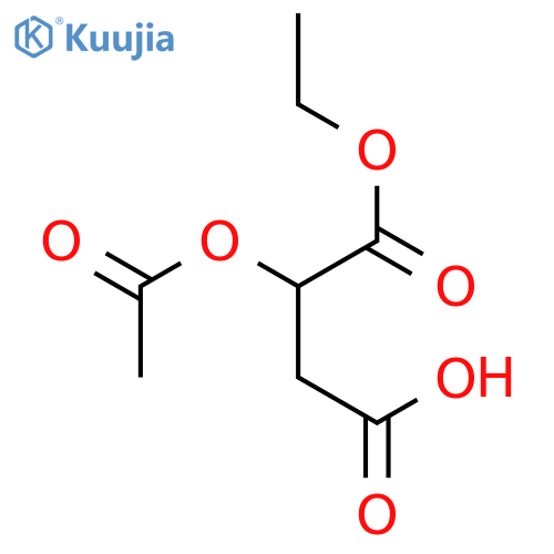 Butanedioic acid, (acetyloxy)-, 1-ethyl ester structure