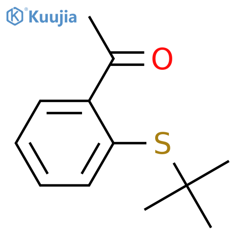 1-2-(tert-butylsulfanyl)phenylethan-1-one structure
