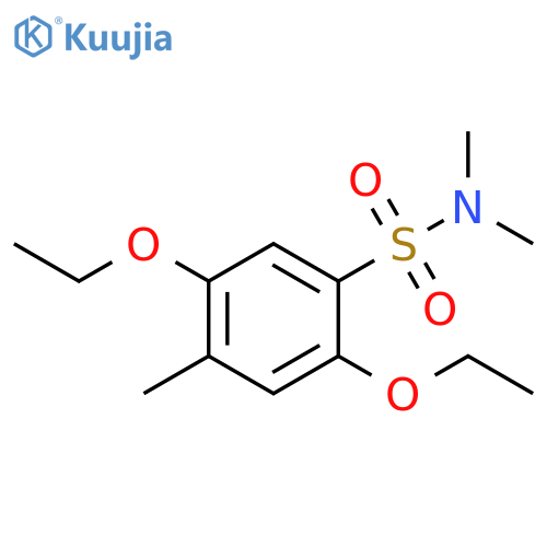2,5-diethoxy-N,N,4-trimethylbenzene-1-sulfonamide structure