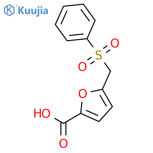 5-(Benzenesulfonyl)methylfuran-2-carboxylic Acid structure