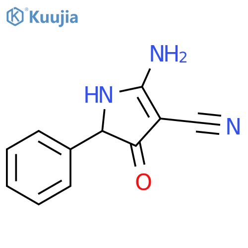 2-amino-4-oxo-5-phenyl-4,5-dihydro-1H-pyrrole-3-carbonitrile structure