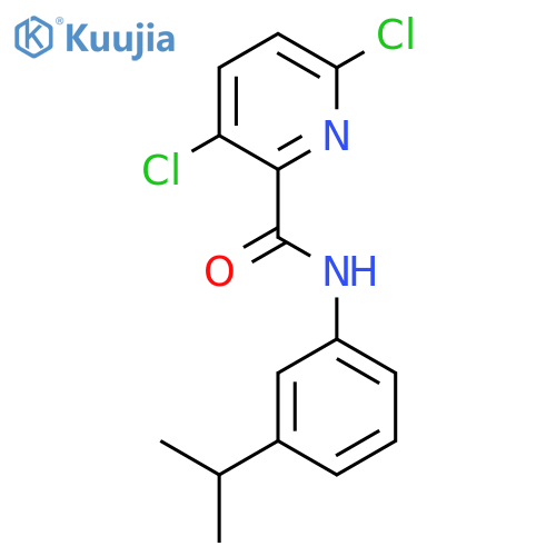 3,6-dichloro-N-[3-(propan-2-yl)phenyl]pyridine-2-carboxamide structure