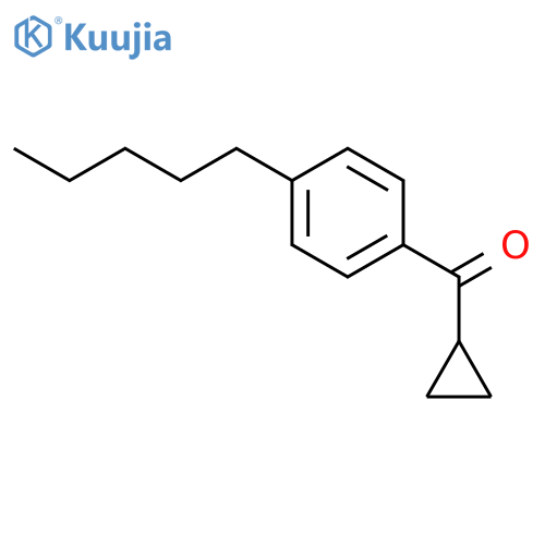 cyclopropyl(4-pentylphenyl)methanone structure
