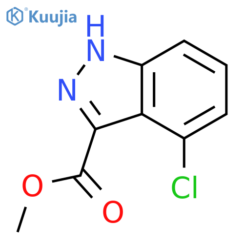 4-Chloro-1h-indazole-3-carboxylic acid methyl ester structure