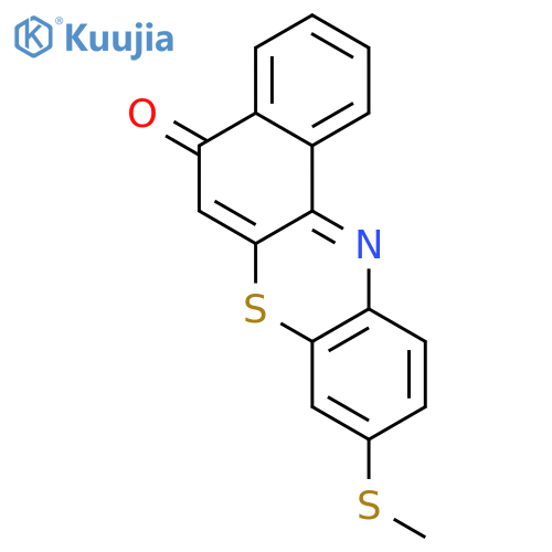 5H-Benzo[a]phenothiazin-5-one, 9-(methylthio)- structure