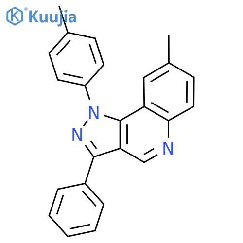 8-methyl-1-(4-methylphenyl)-3-phenyl-1H-pyrazolo4,3-cquinoline structure