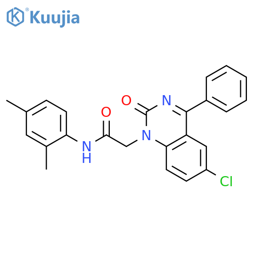 2-(6-chloro-2-oxo-4-phenyl-1,2-dihydroquinazolin-1-yl)-N-(2,4-dimethylphenyl)acetamide structure