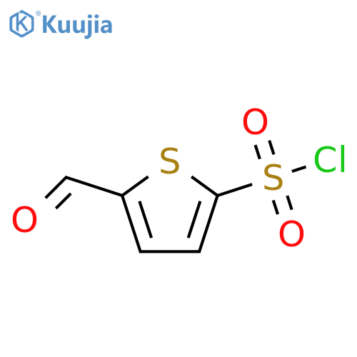 2-Thiophenesulfonyl chloride, 5-formyl- structure