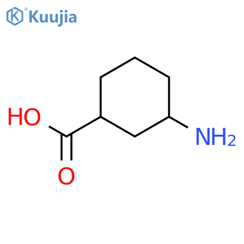 (1R,3R)-3-aminocyclohexane-1-carboxylic acid structure