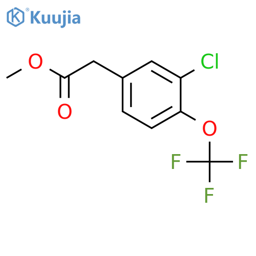 methyl 2-(3-chloro-4-(trifluoromethoxy)phenyl)acetate structure