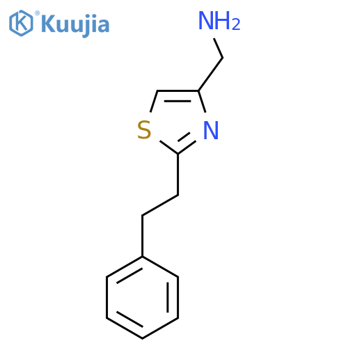 2-(2-phenylethyl)-1,3-thiazol-4-ylmethanamine structure