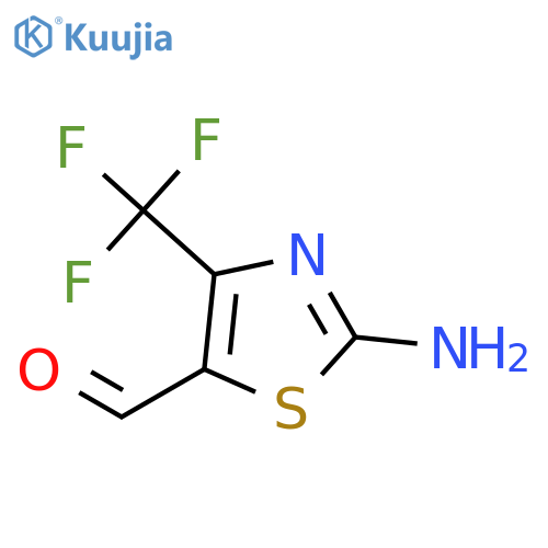 2-Amino-4-(trifluoromethyl)thiazole-5-carbaldehyde structure