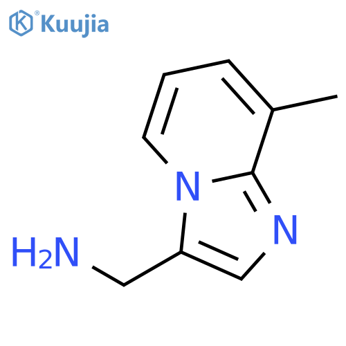 1-(8-methylimidazo1,2-apyridin-3-yl)methanamine structure