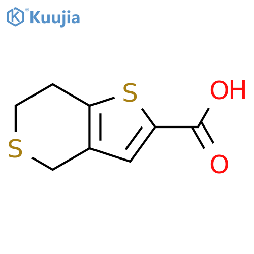 4H,6H,7H-thieno3,2-cthiopyran-2-carboxylic Acid structure