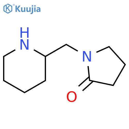 1-[(piperidin-2-yl)methyl]pyrrolidin-2-one structure