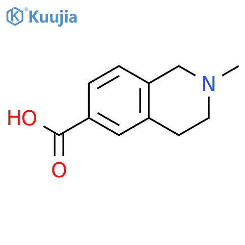 2-methyl-1,2,3,4-tetrahydroisoquinoline-6-carboxylic acid structure