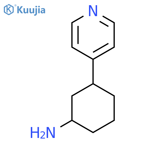 3-(Pyridin-4-YL)cyclohexan-1-amine structure