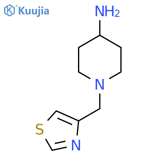 1-(1,3-thiazol-4-yl)methylpiperidin-4-amine structure