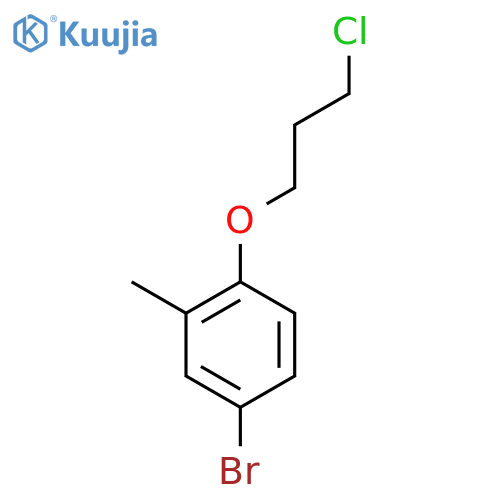 4-Bromo-1-(3-chloropropoxy)-2-methylbenzene structure