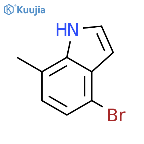4-Bromo-7-methyl-1H-indole structure