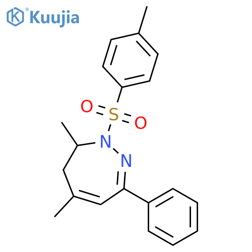 1H-1,2-Diazepine,6,7-dihydro-5,7-dimethyl-1-[(4-methylphenyl)sulfonyl]-3-phenyl- structure