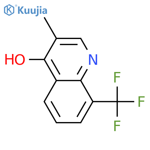 3-Methyl-8-(trifluoromethyl)quinolin-4-ol structure