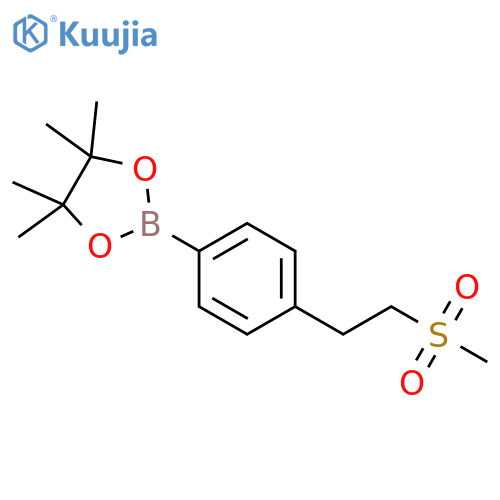 4,4,5,5-Tetramethyl-2-(4-(2-(methylsulfonyl)ethyl)phenyl)-1,3,2-dioxaborolane structure